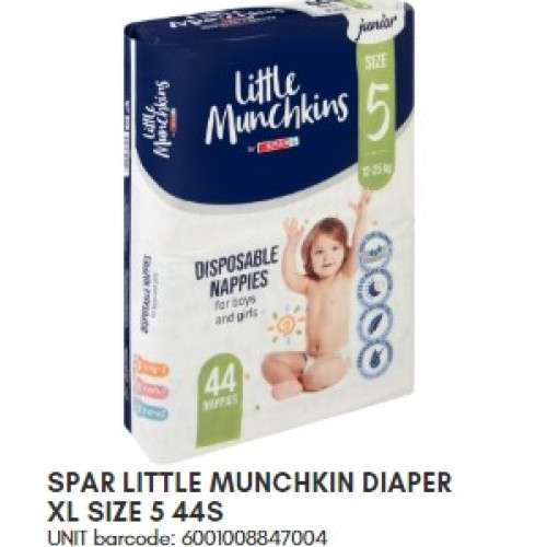 SPAR LIT MUNCH DIAPER SIZE 5 JNR 44'S(RF